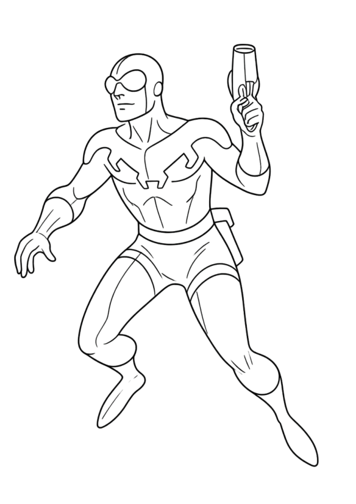 Desenho de Besouro Azul para colorir e imprimir: número 13