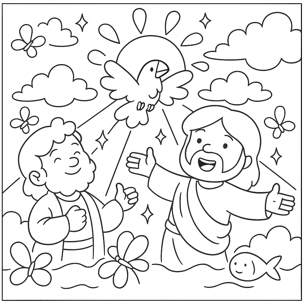 Desenho de Biblicos para colorir e imprimir: número 7