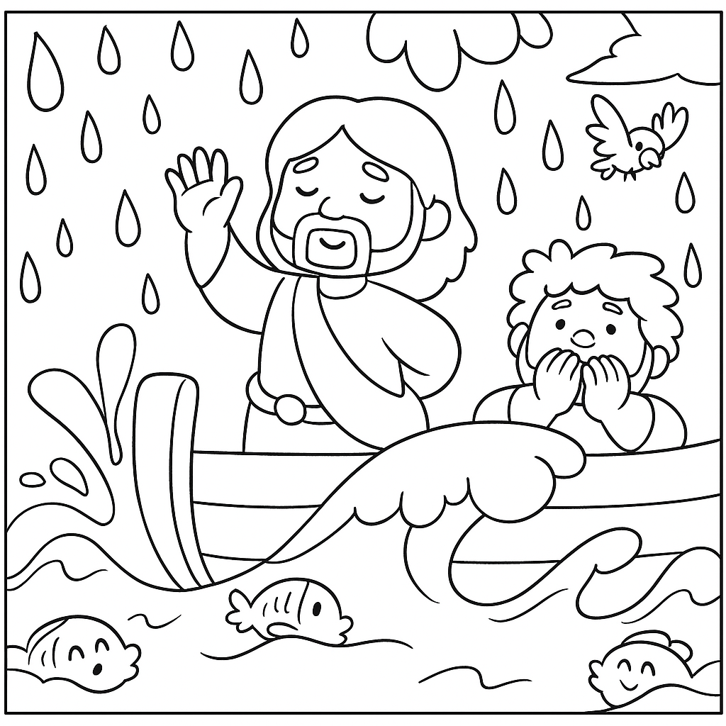 Desenho de Biblicos para colorir e imprimir: número 10
