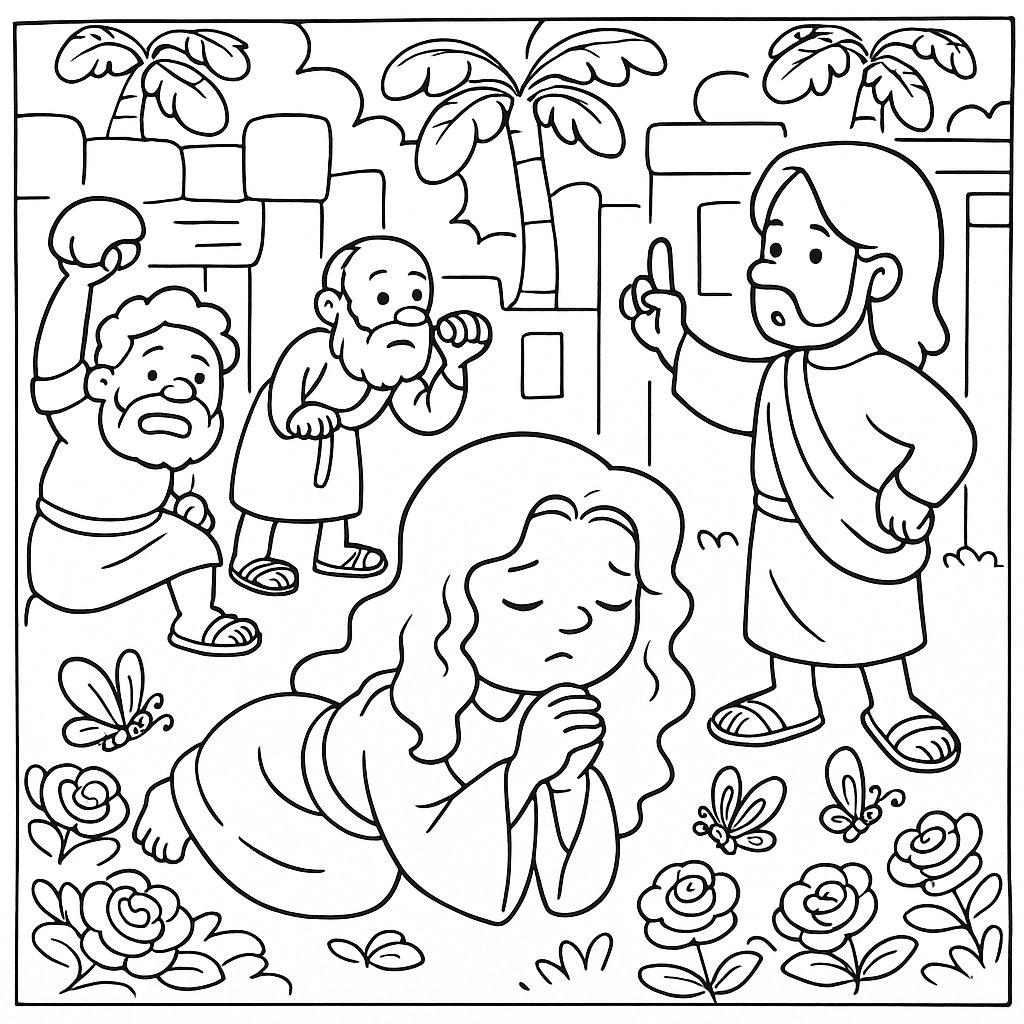 Desenho de Biblicos para colorir e imprimir: número 11