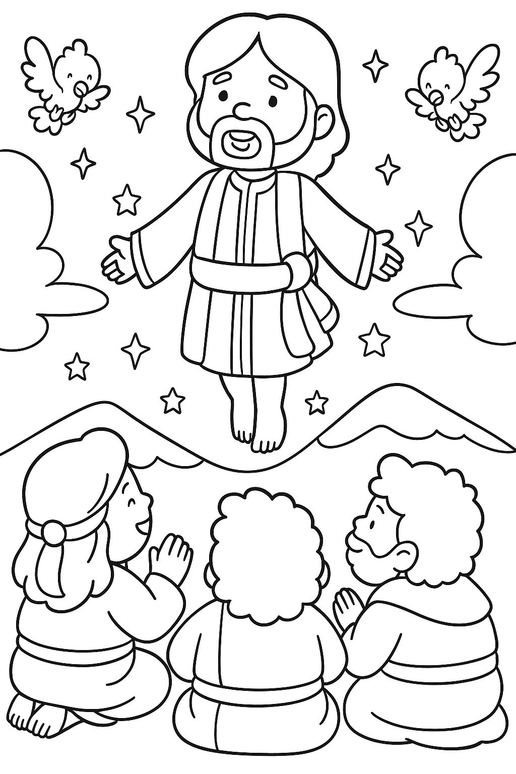 Desenho de Biblicos para colorir e imprimir: número 16