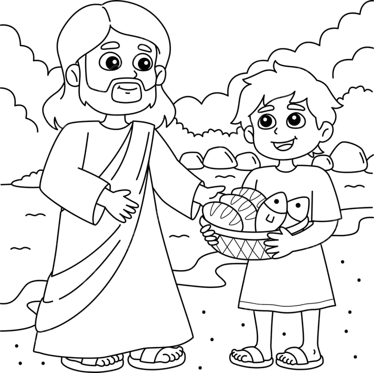 Desenho de Biblicos para colorir e imprimir: número 19