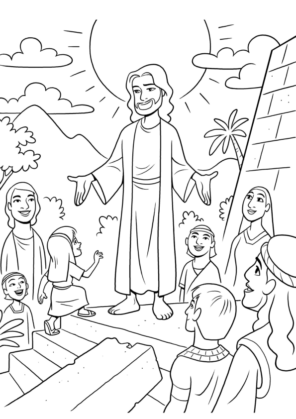 Desenho de Biblicos para colorir e imprimir: número 22