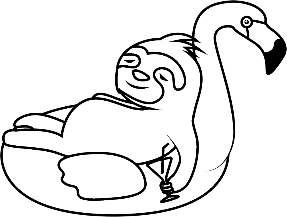 Desenho de Bicho Preguiça para colorir e imprimir: número 15