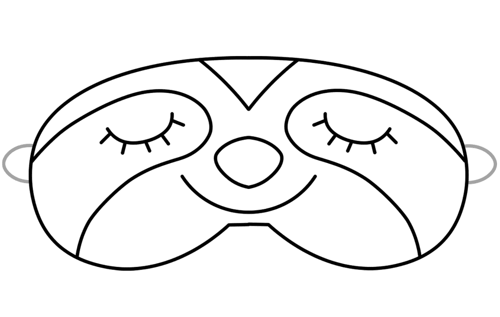 Desenho de Bicho Preguiça para colorir e imprimir: número 19