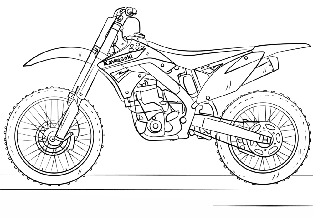 Desenho de Bicicleta para colorir e imprimir: número 11