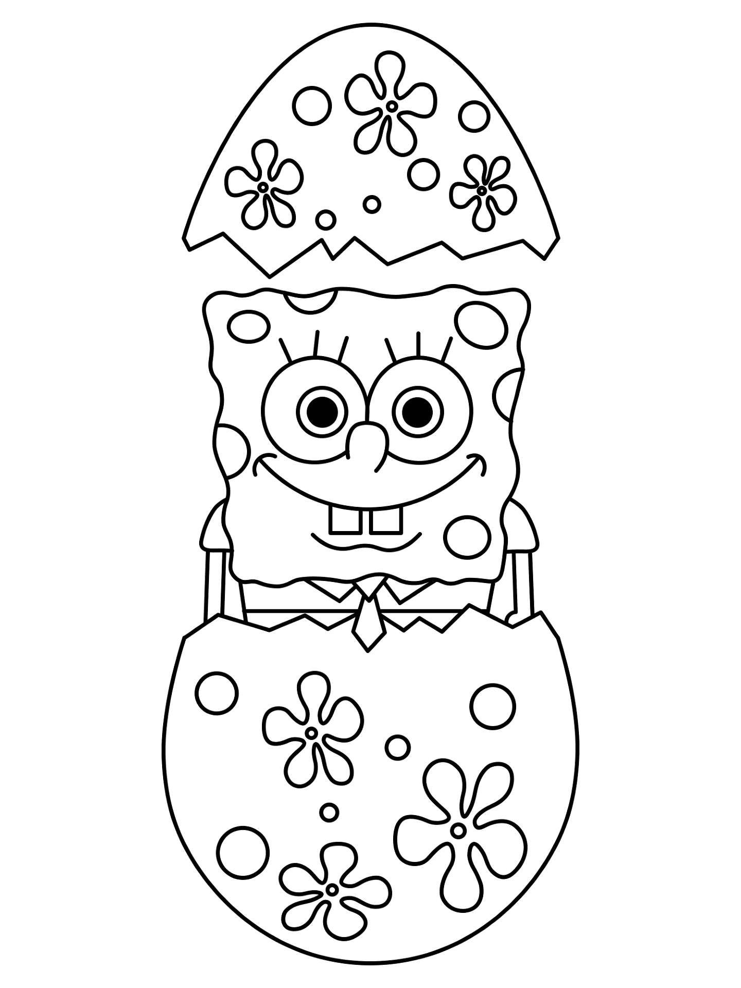 Desenho de Bob Esponja para colorir e imprimir: número 26