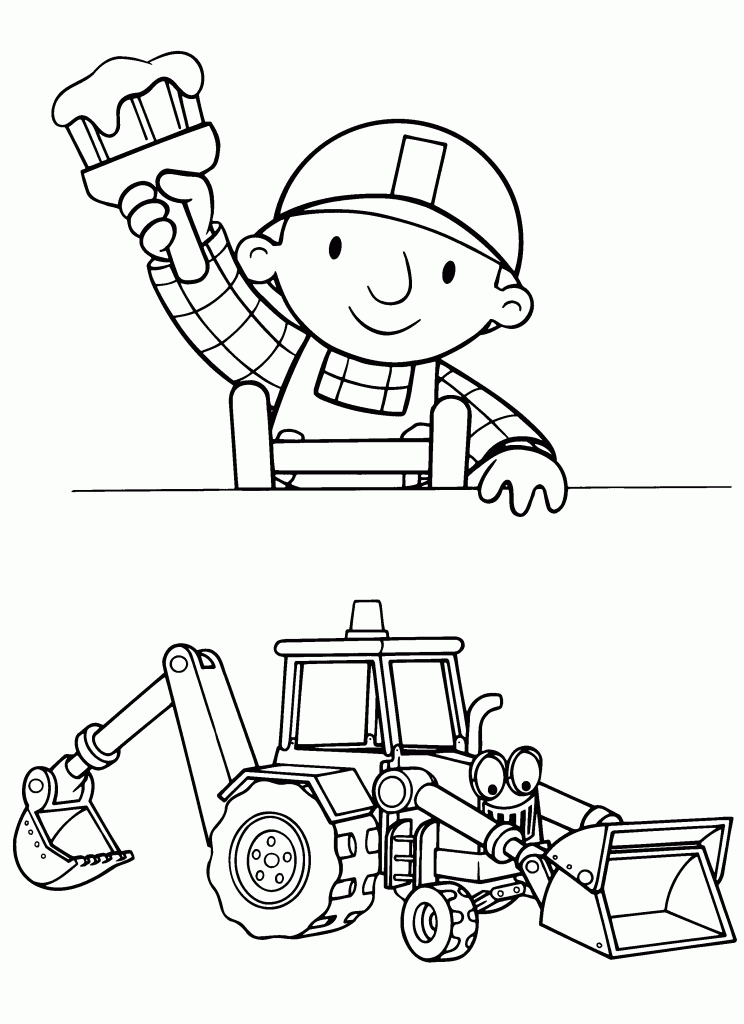 Desenho de Bob o Construtor para colorir e imprimir: número 13