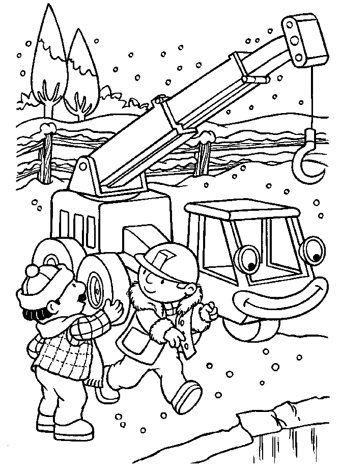 Desenho de Bob o Construtor para colorir e imprimir: número 14