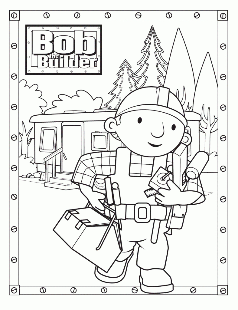 Desenho de Bob o Construtor para colorir e imprimir: número 16