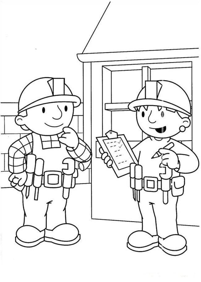 Desenho de Bob o Construtor para colorir e imprimir: número 19