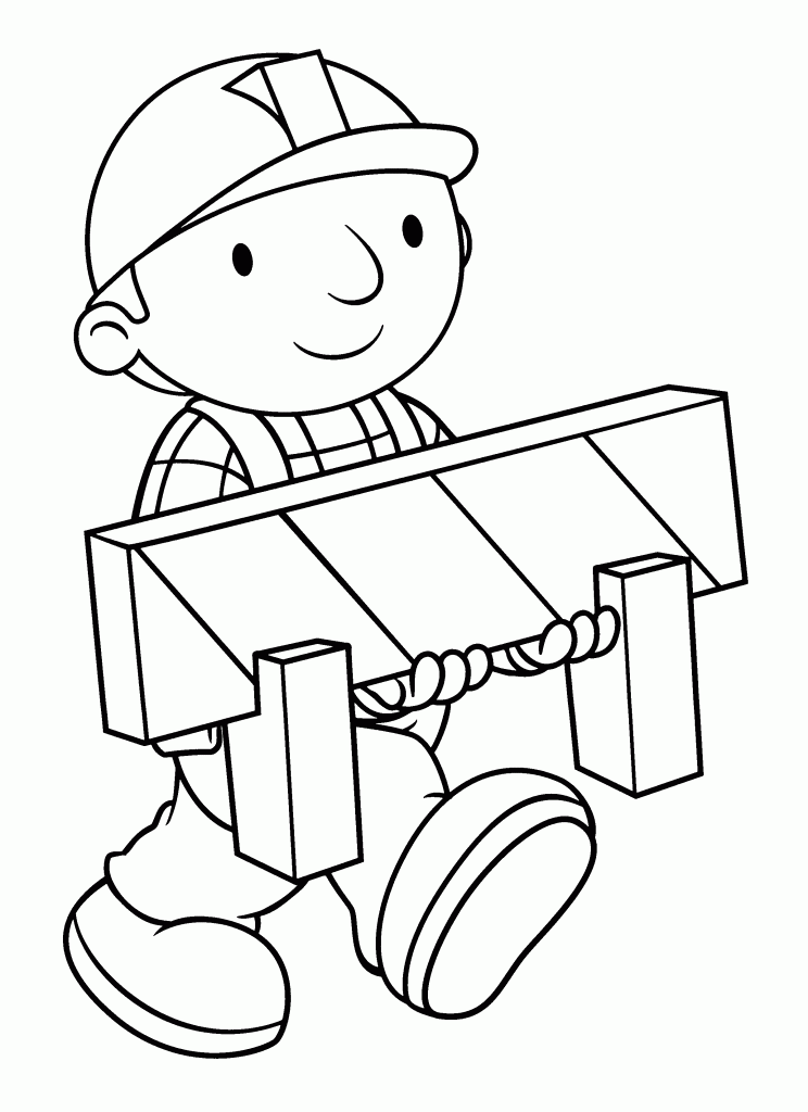 Desenho de Bob o Construtor para colorir e imprimir: número 21