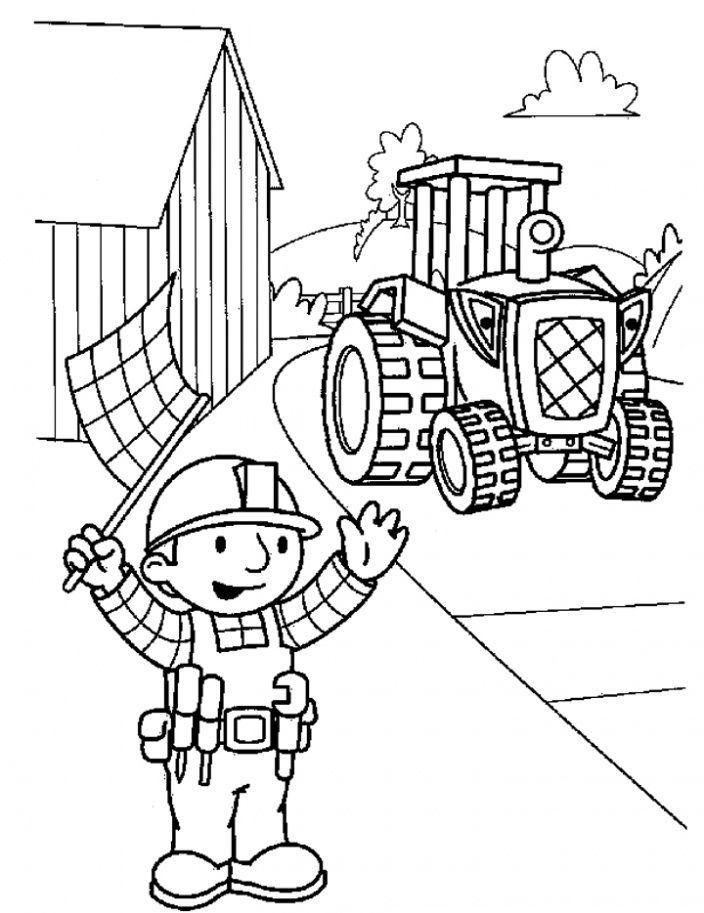 Desenho de Bob o Construtor para colorir e imprimir: número 23