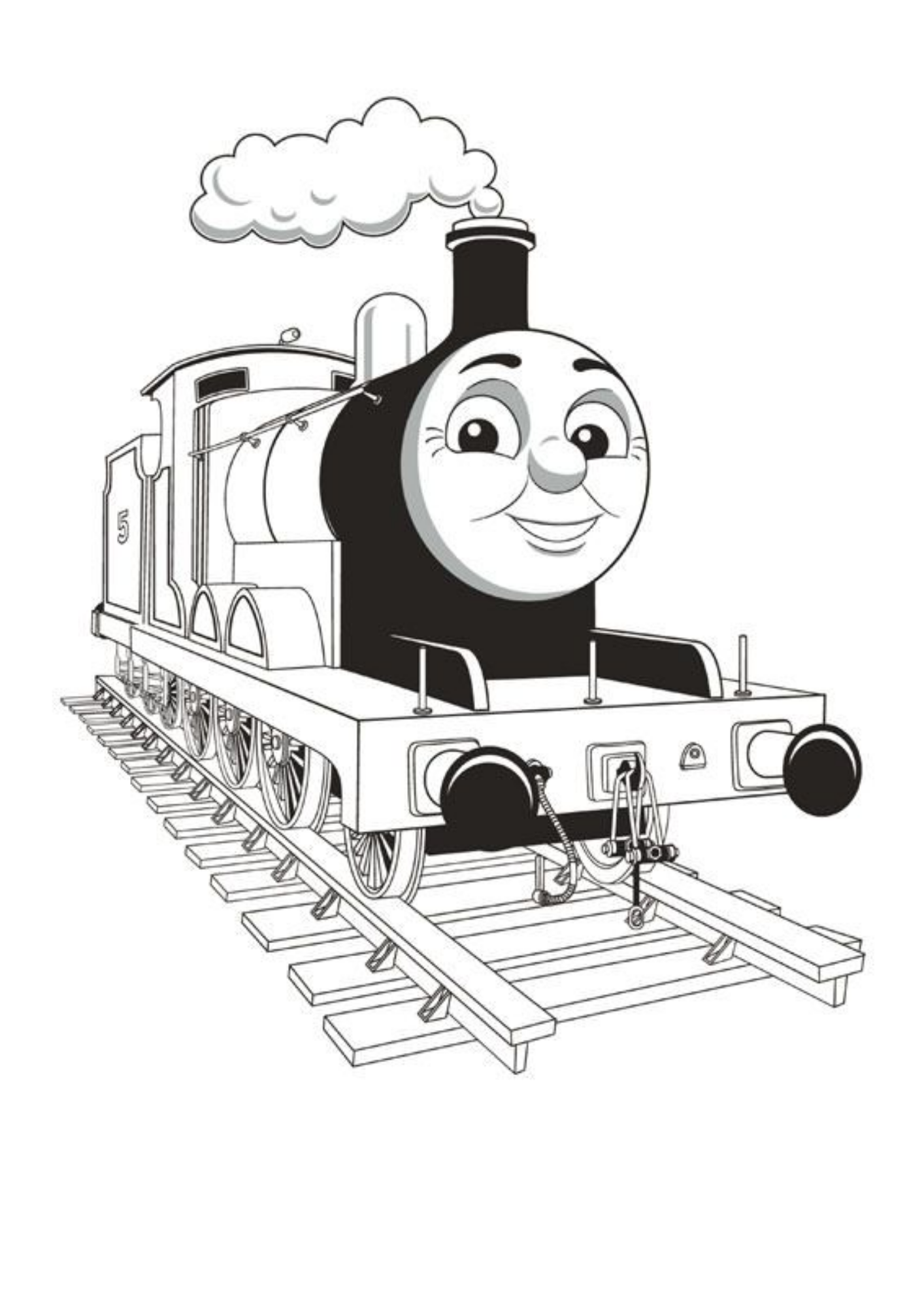 Desenho de Bob o Trem para colorir e imprimir: número 13