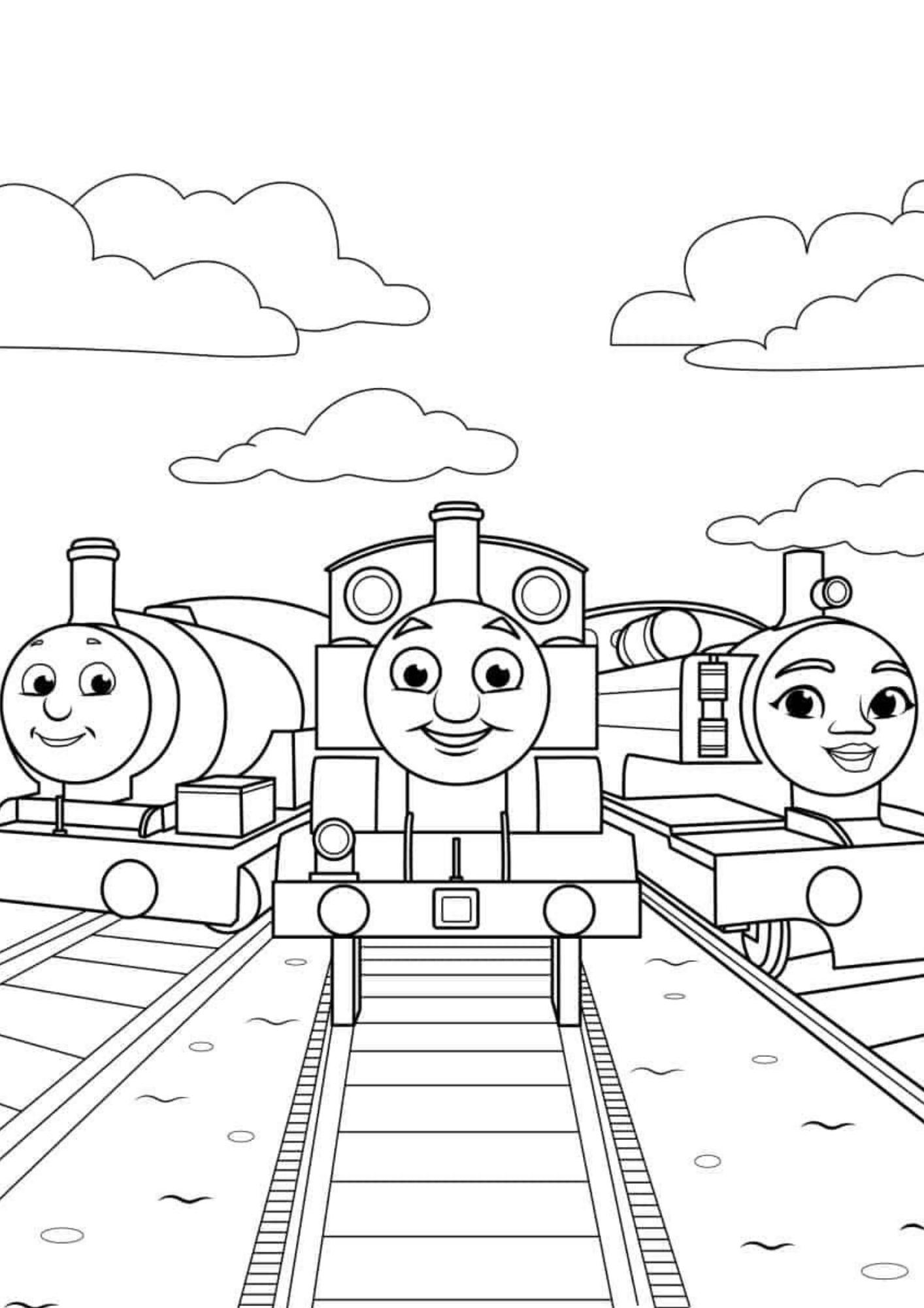 Desenho de Bob o Trem para colorir e imprimir: número 17