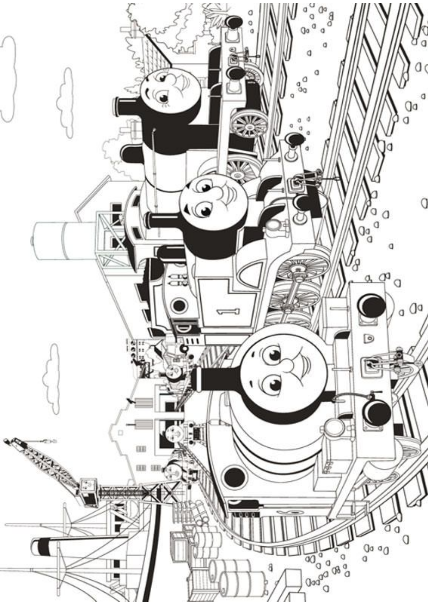 Desenho de Bob o Trem para colorir e imprimir: número 20