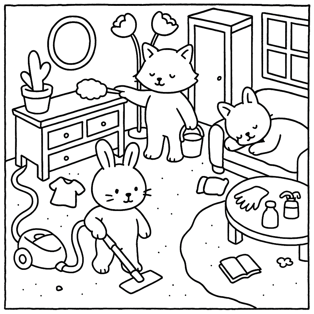 Desenho de Bobbie Goods para colorir e imprimir: número 1