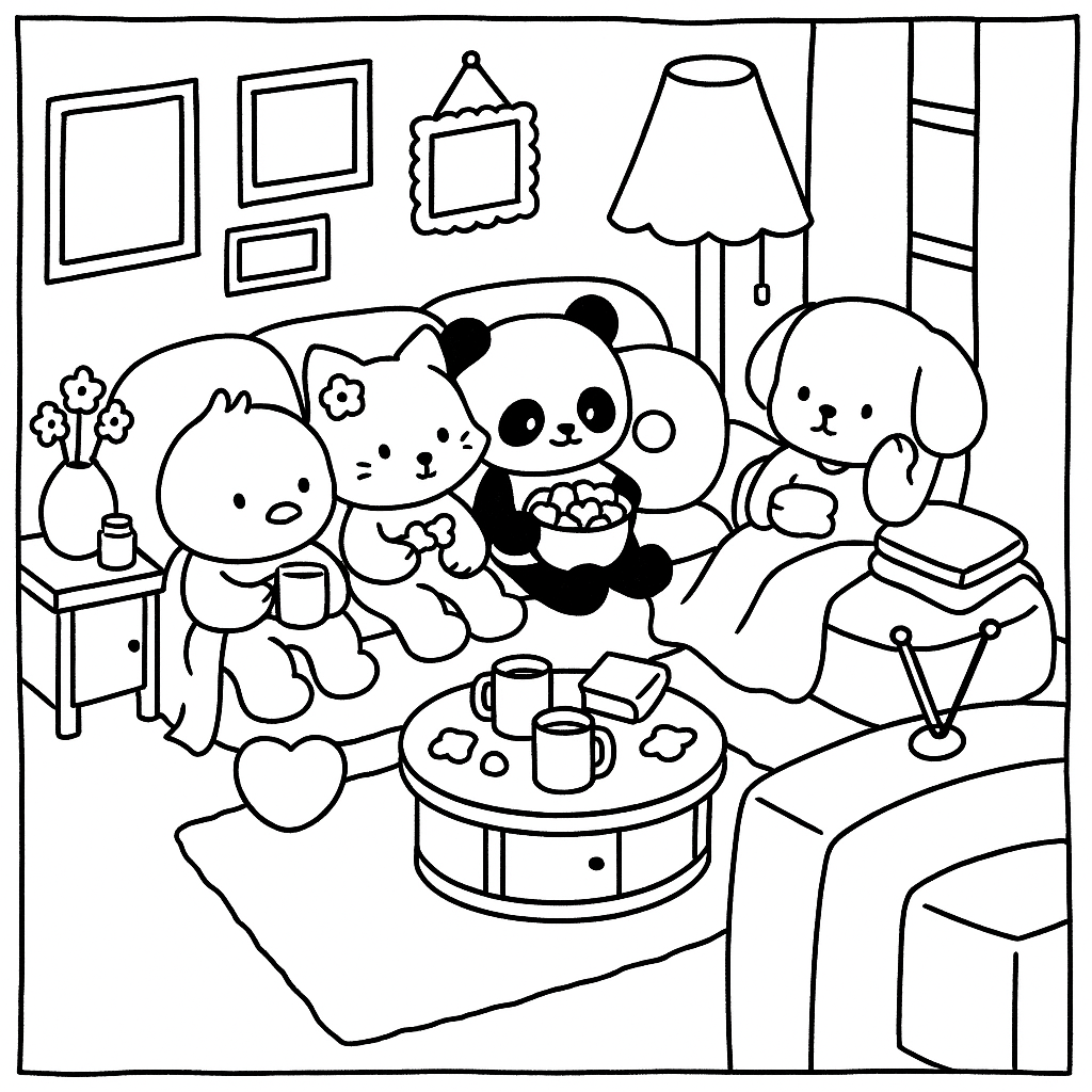 Desenho de Bobbie Goods para colorir e imprimir: número 4