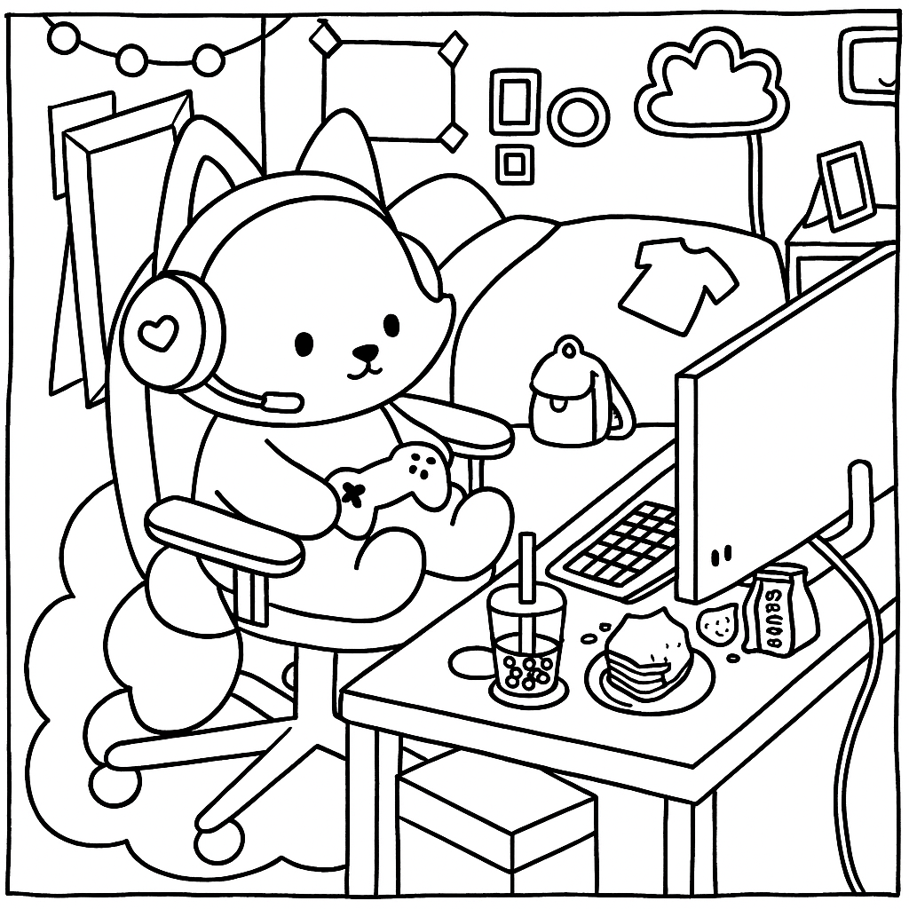 Desenho de Bobbie Goods para colorir e imprimir: número 6