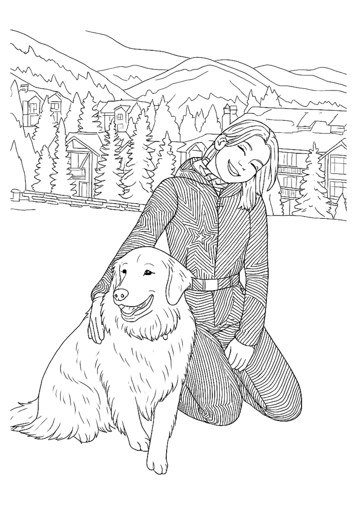 Desenho de Boiadeirinha para colorir e imprimir: número 11