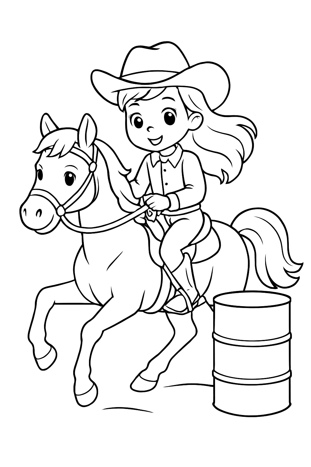 Desenho de Boiadeirinha para colorir e imprimir: número 13