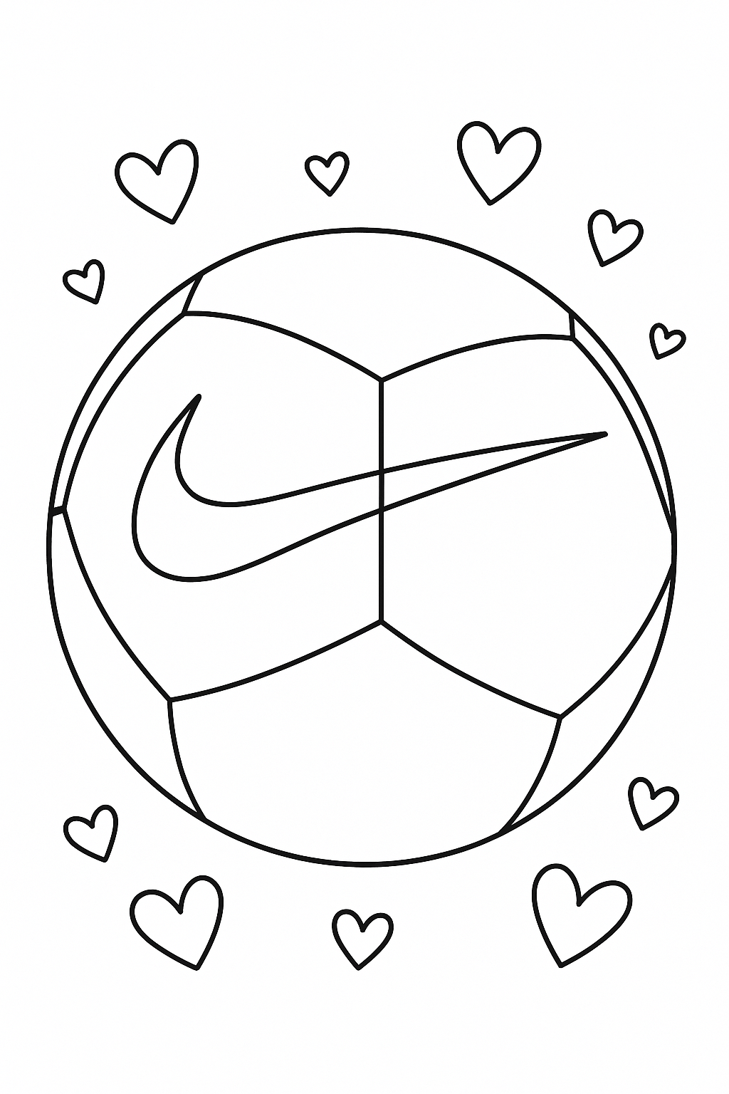 Desenho de Bolas para colorir e imprimir: número 2