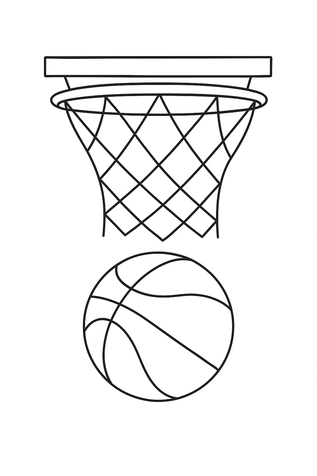 Desenho de Bolas para colorir e imprimir: número 4