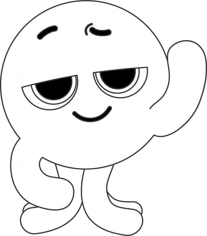 Desenho de Bolofofos para colorir e imprimir: número 3