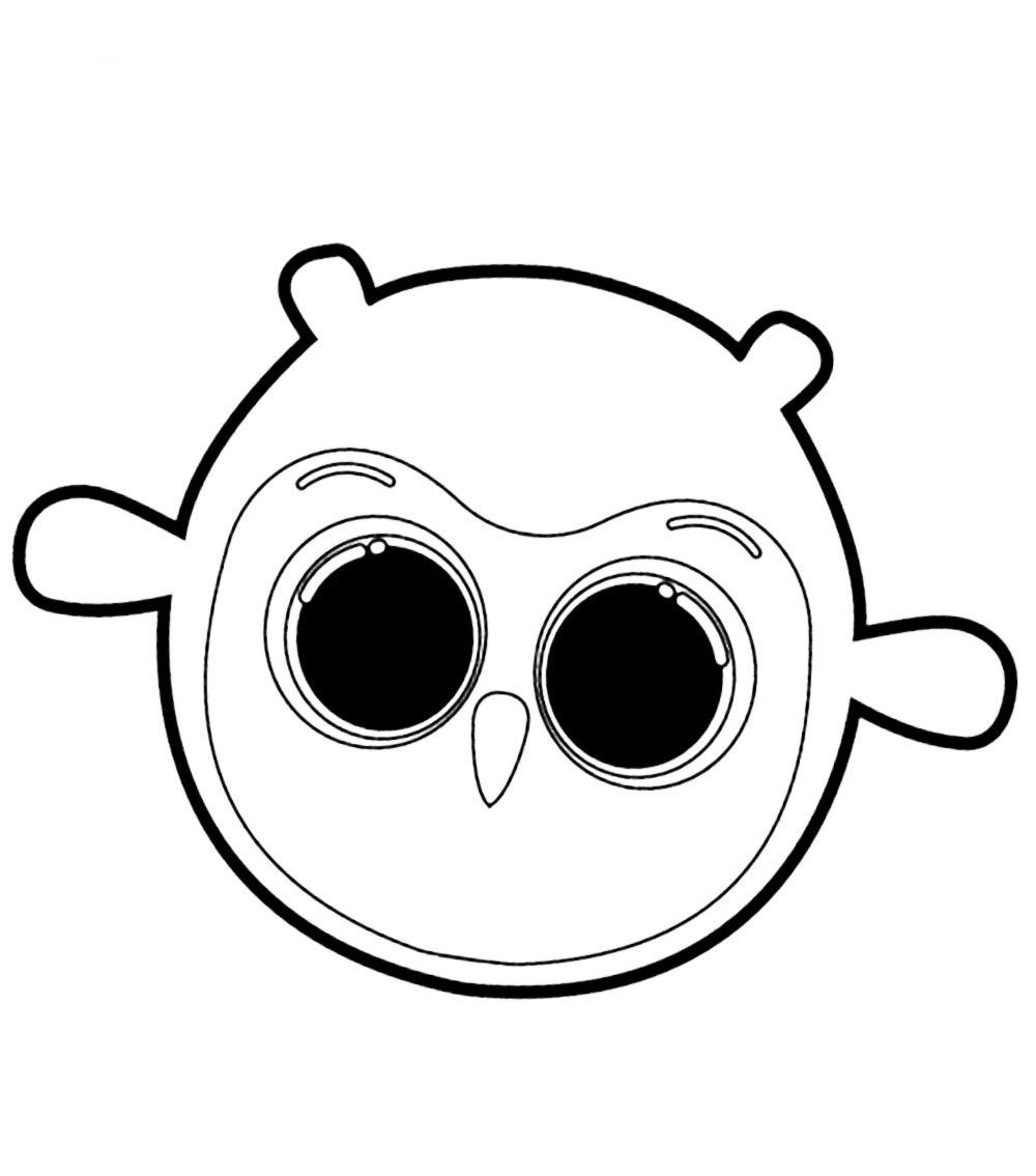 Desenho de Bolofofos para colorir e imprimir: número 5