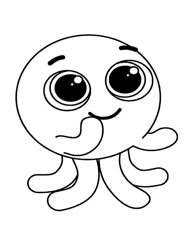 Desenho de Bolofofos para colorir e imprimir: número 6