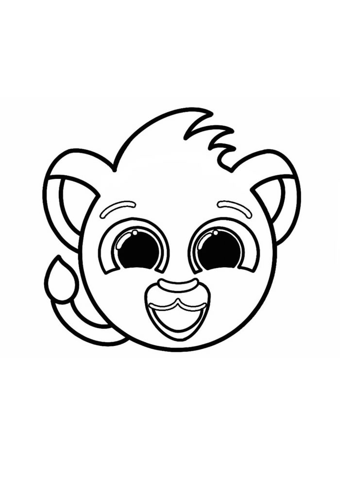 Desenho de Bolofofos para colorir e imprimir: número 8