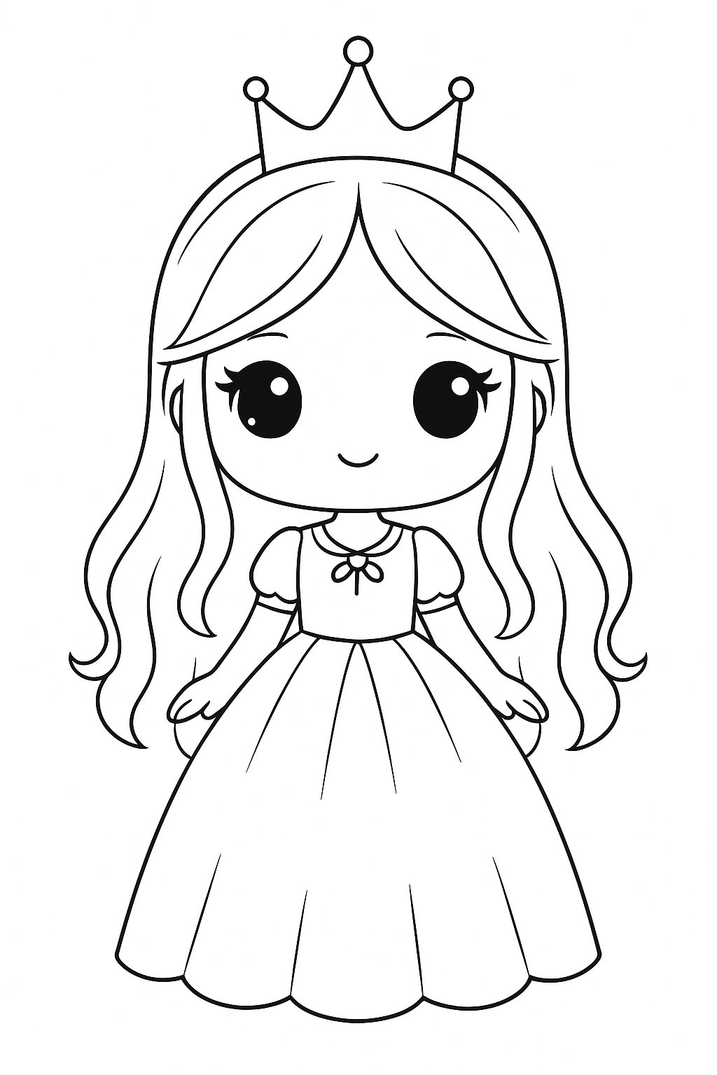 Desenho de Bonecas para colorir e imprimir: número 5