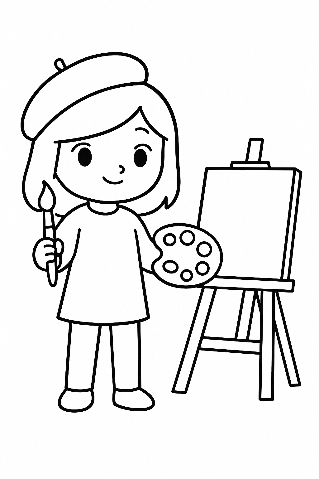 Desenho de Bonecas para colorir e imprimir: número 10