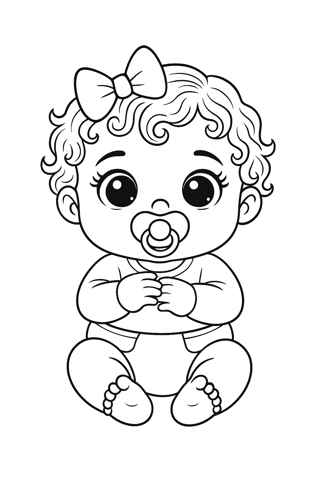Desenho de Bonecas para colorir e imprimir: número 16