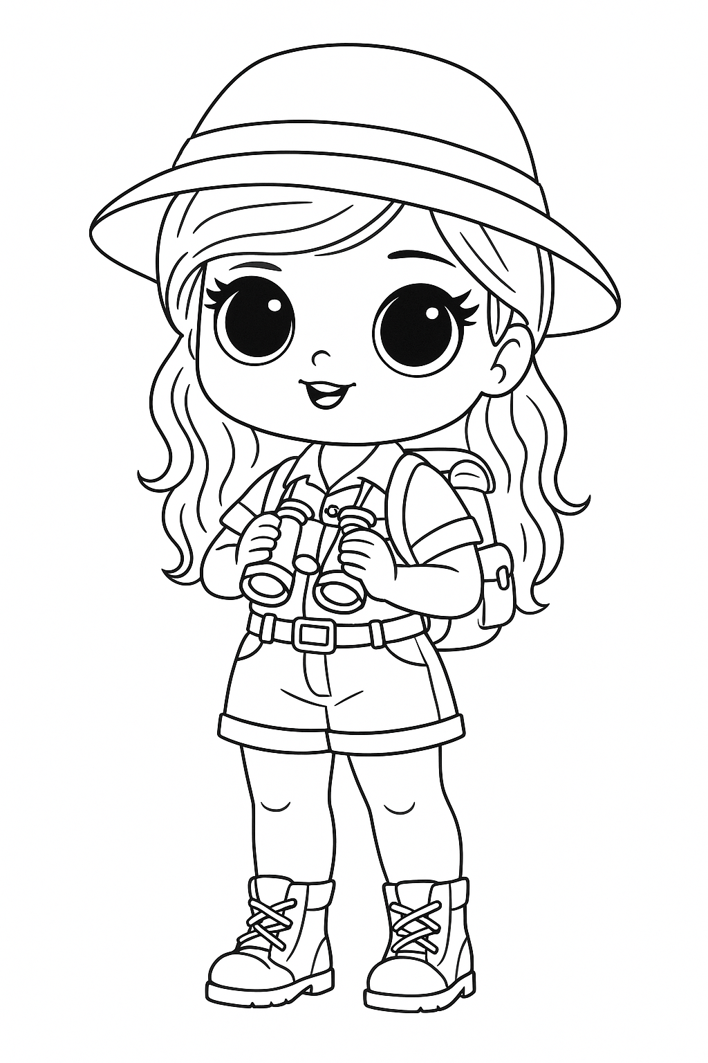 Desenho de Bonecas para colorir e imprimir: número 17