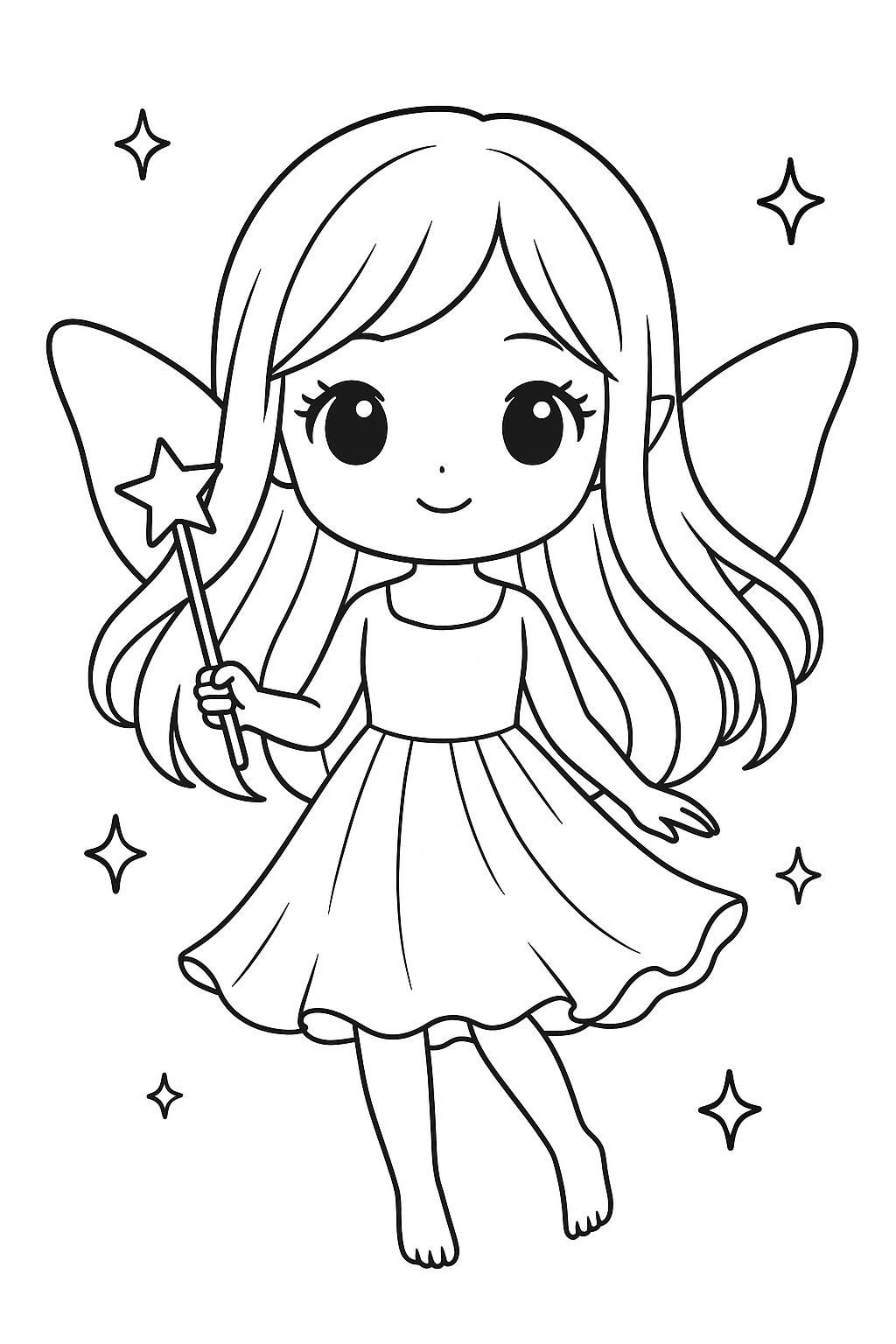 Desenho de Bonecas para colorir e imprimir: número 21
