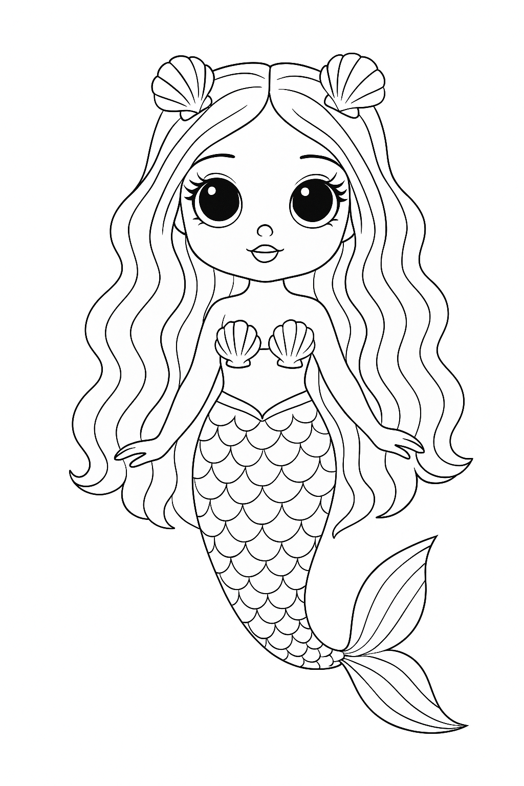 Desenho de Bonecas para colorir e imprimir: número 22