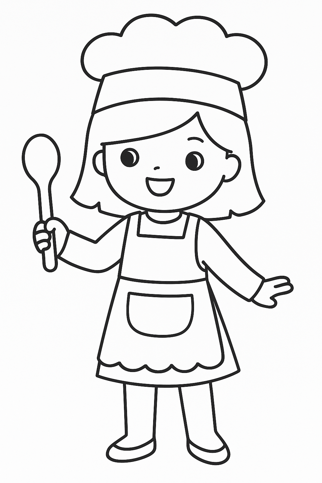 Desenho de Bonecas para colorir e imprimir: número 24