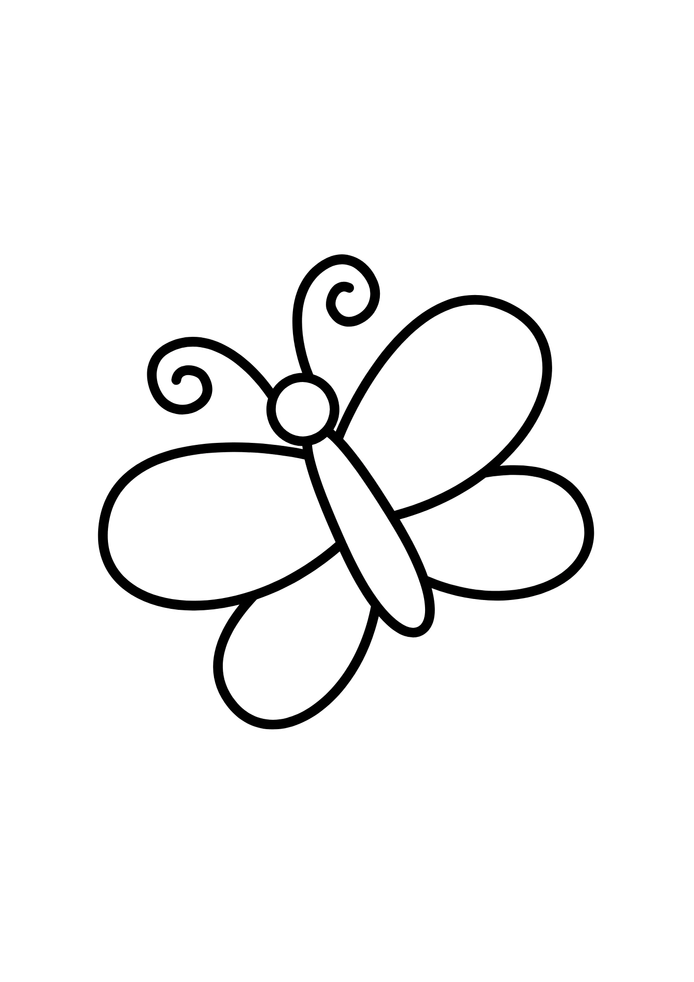 Desenho de Borboletas para colorir e imprimir: número 13