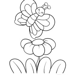 Desenho de Borboletas para colorir e imprimir: número 17