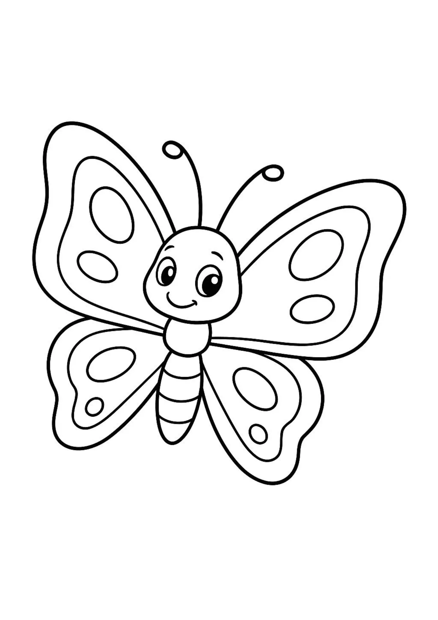 Desenho de Borboletas para colorir e imprimir: número 23