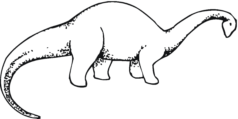 Desenho de Braquissauro para colorir e imprimir: número 7