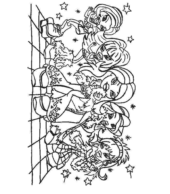 Desenho de Bratz para colorir e imprimir: número 11