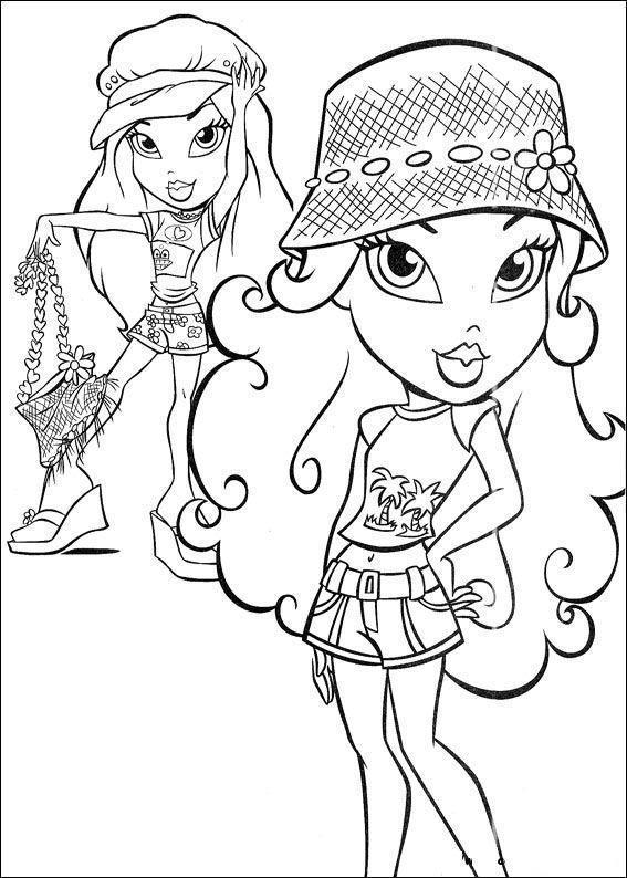 Desenho de Bratz para colorir e imprimir: número 17