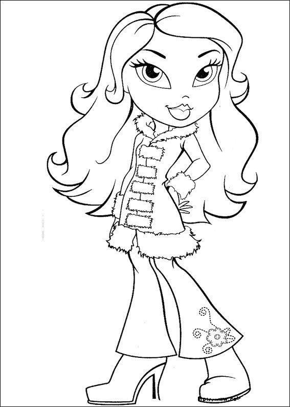 Desenho de Bratz para colorir e imprimir: número 20