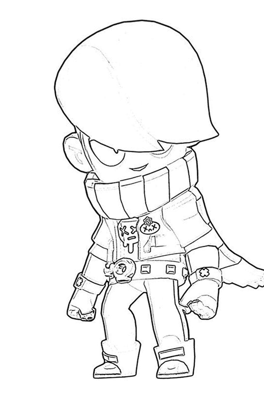 Desenho de Brawl Stars para colorir e imprimir: número 11