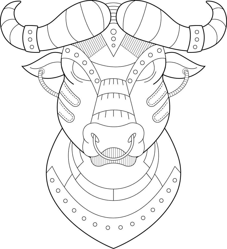 Desenho de Búfalo para colorir