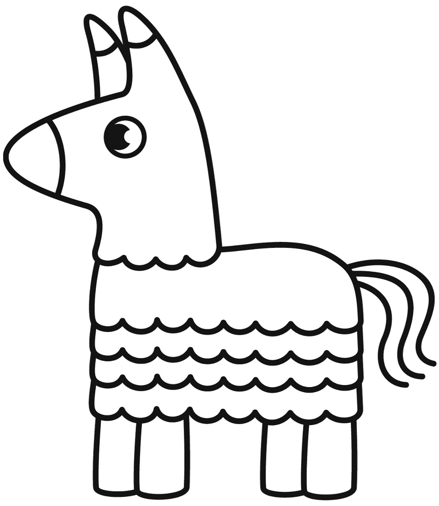 Desenho de Burros para colorir e imprimir: número 5