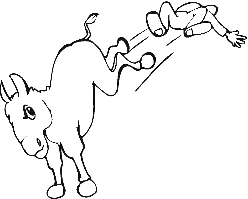 Desenho de Burros para colorir e imprimir: número 42