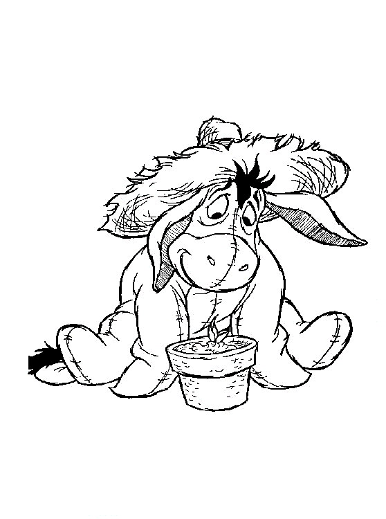 Desenho de Burros para colorir
